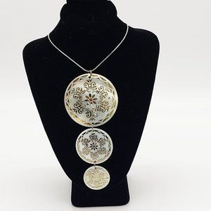 Three tiers seashell necklace